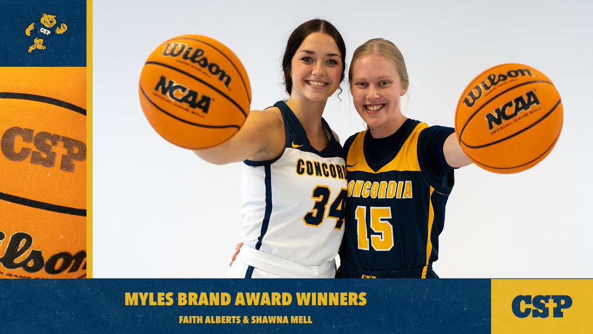 Congratulations to our Myles Brand award winners, Faith Alberts and Shawna Mell!  #GoBears
