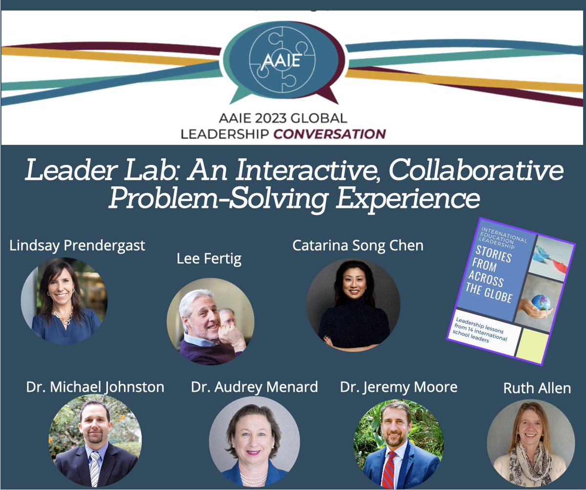 @AAIEGlobal who's attending the Global #AAIEConversation next week?! Join us for a dynamic, interactive experience with @schoolrubric authors Dr. Mike Johnston @Catarinachen @AudreyMenard1 @leefertig Ruth Allen & Jeremy Moore! @SchoolRubricEWB @schoolrubric_ES @ISSCommunity