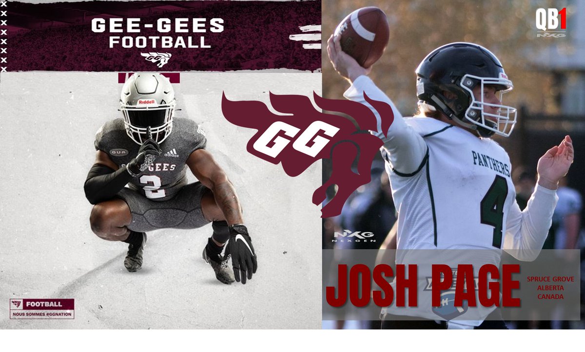 nexgenscouting's tweet photo. 2023 QB Josh Page @_Joshpage (Spruce Grove-Alberta, Canada) has added an offer from the University of Ottawa @GeeGeesFootball https://t.co/9rJYsFqtan