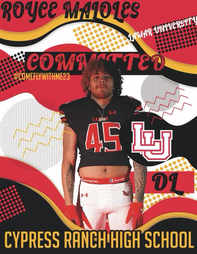 4 (@malolesroyce) on Twitter photo If we locked in ainβt no switching up..
COMMITED!!! <a href="/LamarFootball/">Lamar University Football</a> @ryleemaloles @Ranch_CoachMac
<a href="/Coach_Cannata/">Matt Cannata</a>
<a href="/_CoachZo_/">Lorenzo Jackson</a>
@coachrossomando
@coachjohn_perry
<a href="/coachcordova/">Wayne Cordova</a>
@coachdrewchrist
@Coachwalk5
<a href="/CoachGipson11/">Coach Gipson</a>
<a href="/CoachStedman/">Dave Stedman</a>
<a href="/CoachSpo_/">Andrew Sparano</a>
<a href="/CoachDaleen/">Daryl Daleen</a>
@CoachMac_22 If we locked in ainβt no switching up..
COMMITED!!! <a href="/LamarFootball/">Lamar University Football</a> @ryleemaloles @Ranch_CoachMac
<a href="/Coach_Cannata/">Matt Cannata</a>
<a href="/_CoachZo_/">Lorenzo Jackson</a>
@coachrossomando
@coachjohn_perry
<a href="/coachcordova/">Wayne Cordova</a>
@coachdrewchrist
@Coachwalk5
<a href="/CoachGipson11/">Coach Gipson</a>
<a href="/CoachStedman/">Dave Stedman</a>
<a href="/CoachSpo_/">Andrew Sparano</a>
<a href="/CoachDaleen/">Daryl Daleen</a>
@CoachMac_22