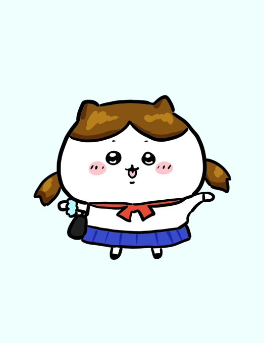 女子高生ハチワレ 