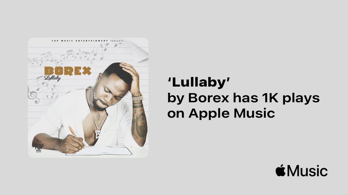 iamborex's tweet photo. Just passed a new Milestone on @AppleMusic. Thanks for listening!
https://t.co/F6rkXDuadV https://t.co/GTprSmzH3F