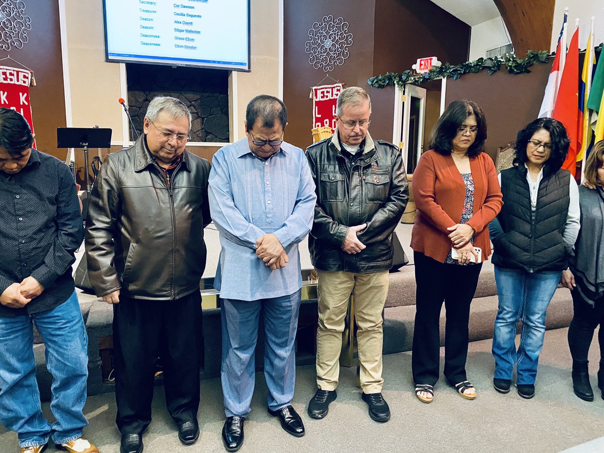 ANAC_WS's tweet photo. Congrats to our 2023 @ANAC_WS Governing Board: Elders @tbuck777 &amp; Carlos Narvais, Treasurer Cecilia Segundo, Secretary Cor Dawson, Deacons Alex Dayrit &amp; Edgar Malicdan and Deaconesses @eban_grace &amp; Eden Snyder. And thank you DS Rev. David Gomez for your prayer of blessing. ✝️ ⛪️ https://t.co/5IqV71rJWq