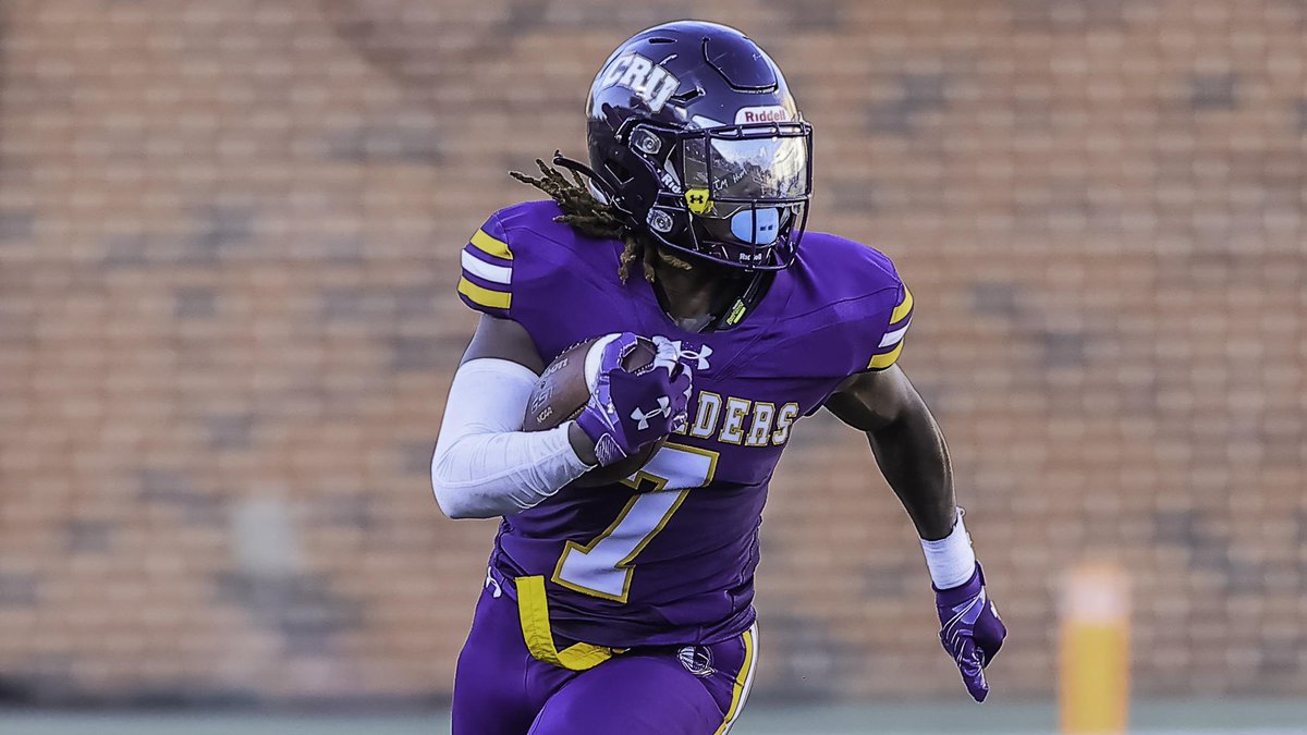 It was great to have <a href="/Kj_MillerJr/">7k.$uperstar💸</a> of <a href="/CruFootball/">UMHB Football🏈</a> at the 2023 <a href="/CGSAllStar/">The College Gridiron Showcase</a> Small College Showcase 

✅ 74 receptions

✅ 1,088 yards receiving 

✅ 12 receiving TD’s

✅ 133 rushing yards/ 2 TD’s

✅ All-American 

#CGS2023