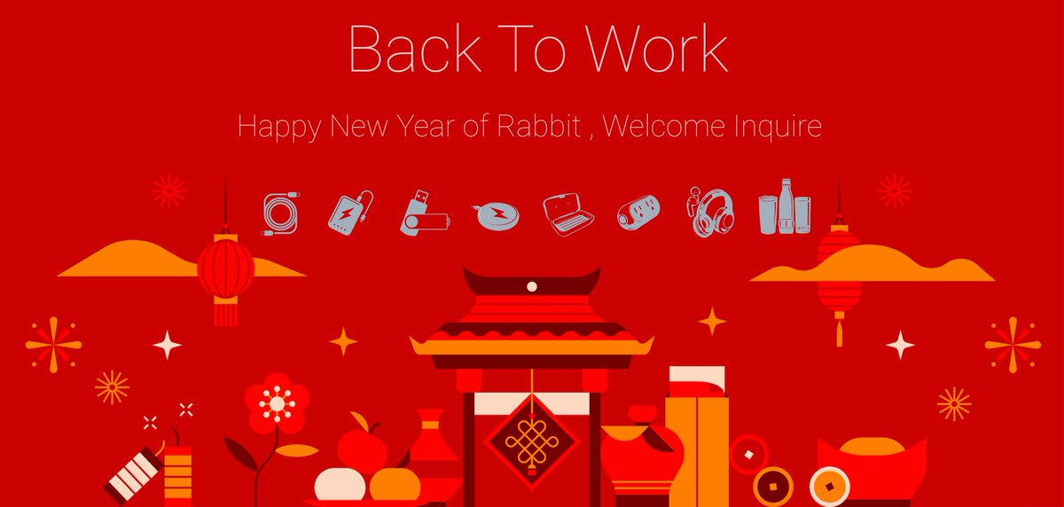 After Chinese New year holiday , We back to office today , Factory will start production at 1th of February ，If you have any inquire welcome to ask , thank you for your trust and support