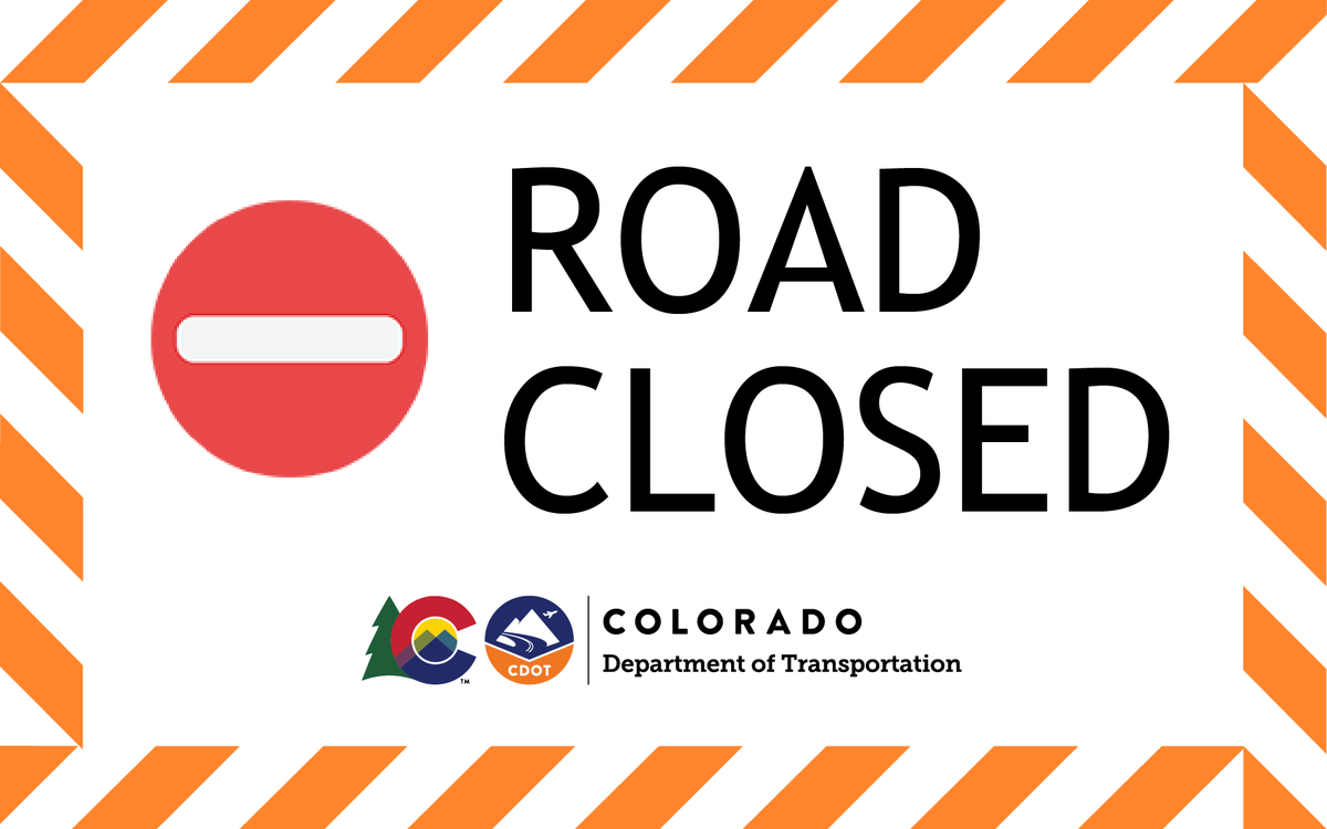 ColoradoDOT's tweet photo. ❗️TRAVEL ALERT | ROAD CLOSED OVER VAIL PASS❗️ 
🚫#I70 WB is closed at MP 190 due to a single vehicle crash🚫 https://t.co/U3IiiJc8HV