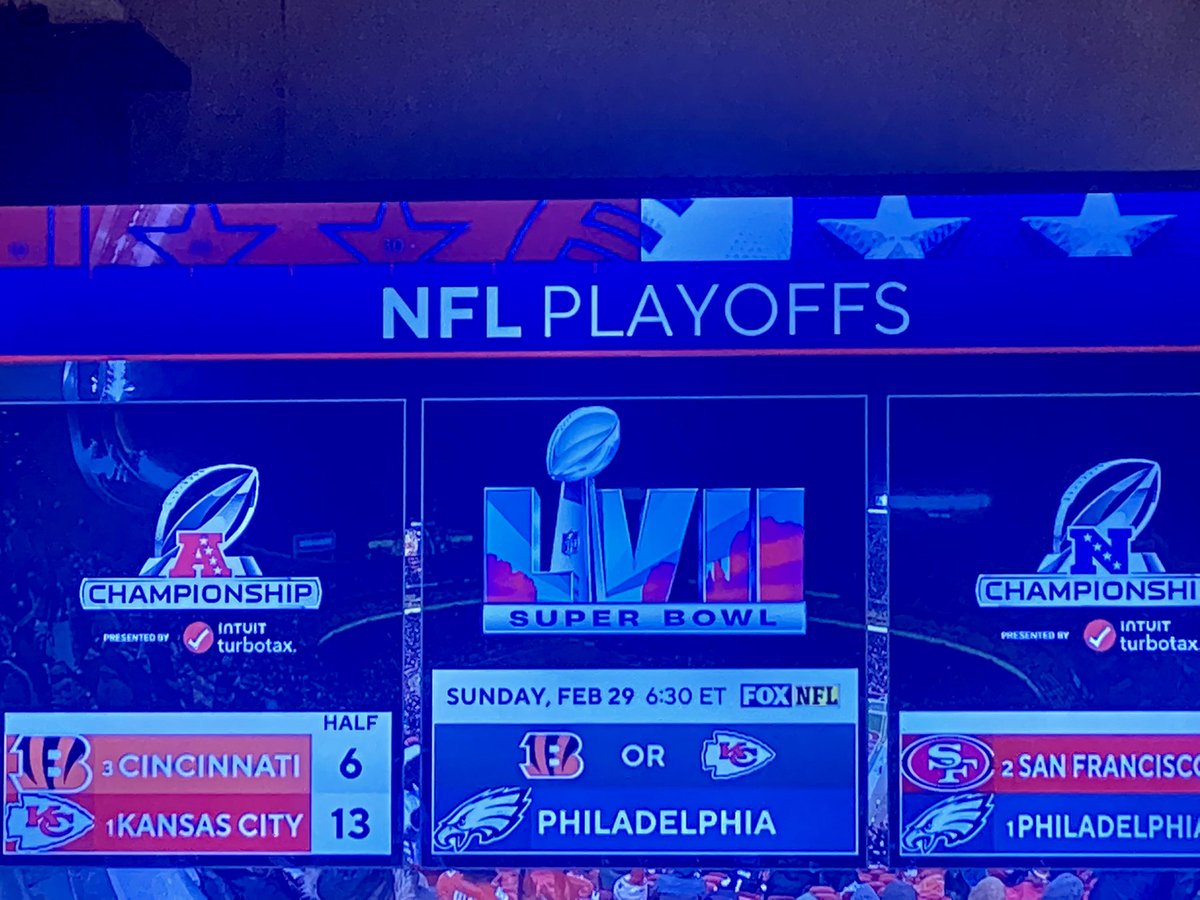 CourtneyCraig11's tweet photo. @CBSSports you have the wrong date for the Super Bowl… #SuperBowlLVII #Eagles #flyeaglesfly https://t.co/ZlYuZVXrGi