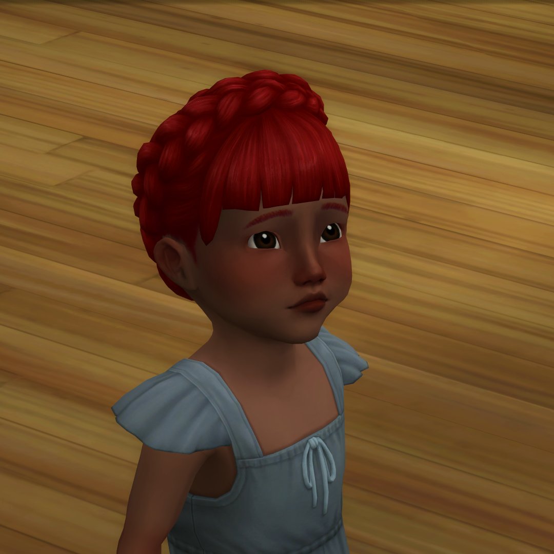 dariwithsims's tweet photo. A: no me mires con esa de "yo no hice nada" te vi perfectamente haciend un estropicio niña 
M: 🥺 https://t.co/L6tSOQMTMI