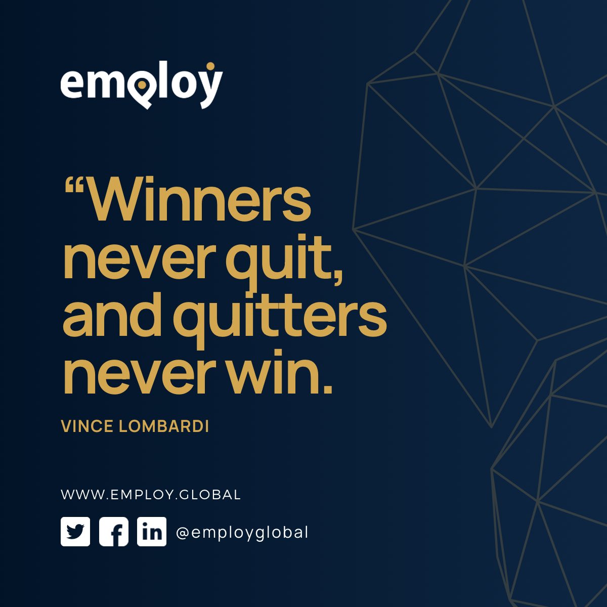 empleyoglobal's tweet photo. Choose to be a WINNER today! 🏆 Happy Monday! #mondaymotivation #employ #eor #employeeengagement #employeebenefits #eorpartner #eor #peo #peopleandculture #internationalpayroll #hrcommunity #hr https://t.co/5qCo3FVeii