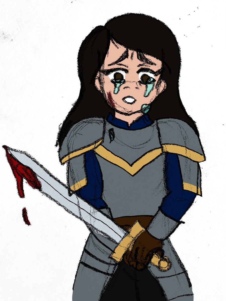 emmerz_artz's tweet photo. Whelp.... made her into a my own character. Everyone meet Queen Emilia. (Cheesy name I know lmao) #oc #originalcharacter #queenoc #femaleknight https://t.co/iWWJnH72mf