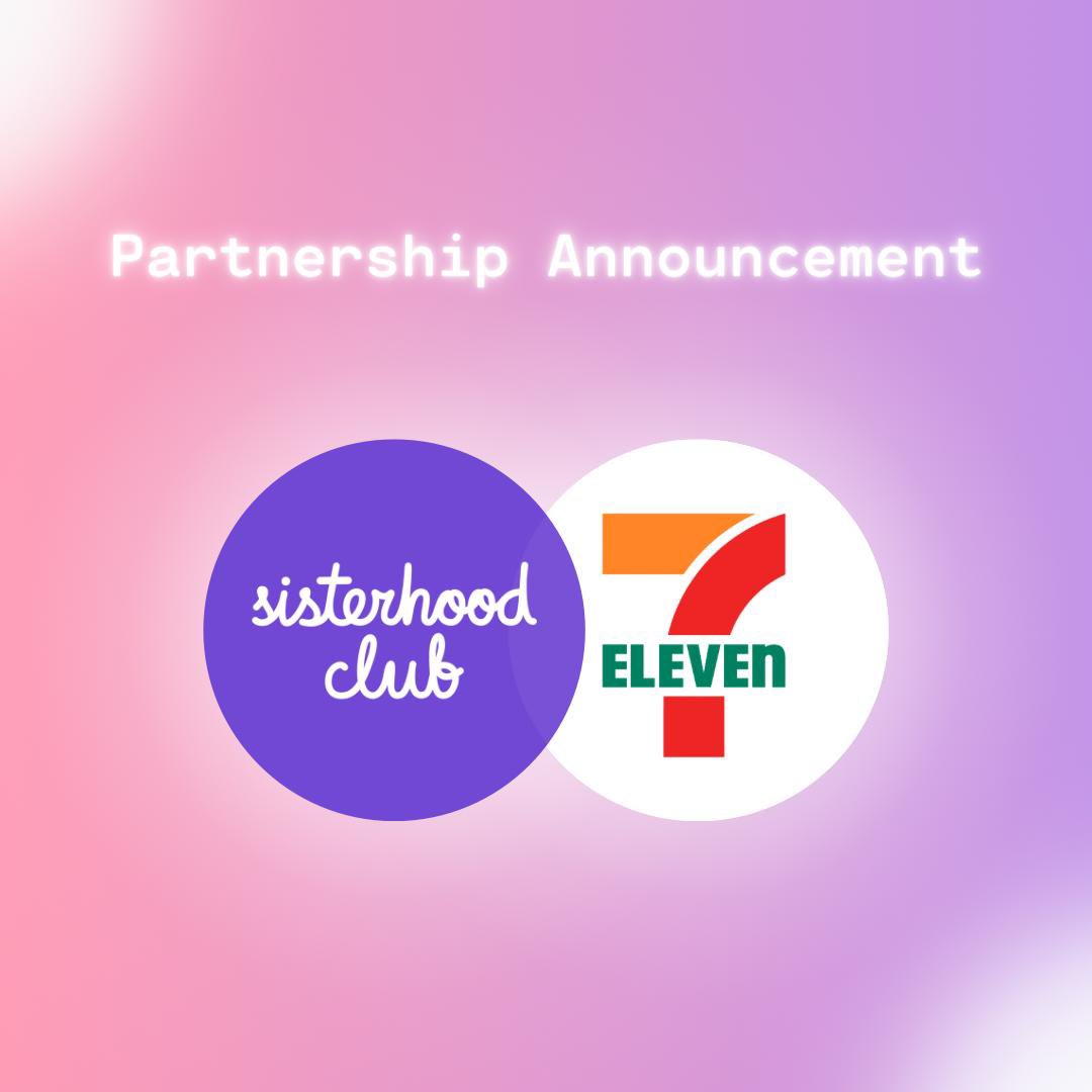 Very excited about this incredible partnership

<a href="/Sisterhoodclub_/">Sisterhood Club: Securing a Women’s Place in Tech</a> will be partnering with 7-Eleven to encourage more diversity and inclusion in tech!

We will also be opening wallets and transferring sister #nfts to all of the females in tech

Read more 👇
sisterhoodclub.io/blog/7-eleven-…