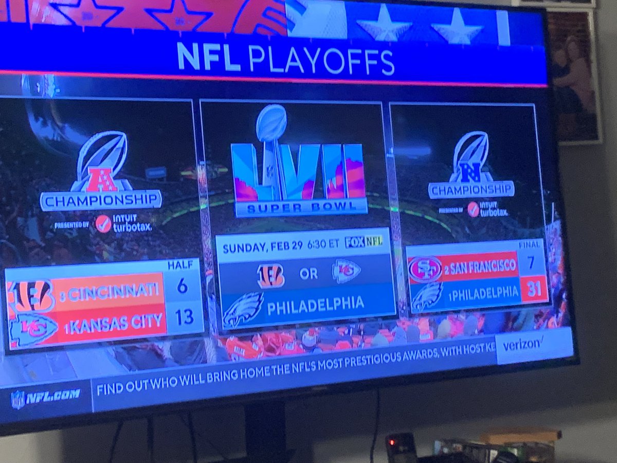 kapkap95's tweet photo. So this just happened. I’m not the only one that caught this, right?

@NFL I think you have an issue here

#AFCChampionship #NFCChampionship #designfails #doublecheck #triplecheck https://t.co/814FCbJZiB