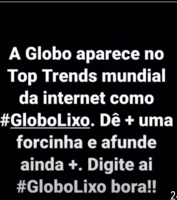 Vc já twittou #GloboLixo hoje? Não??? Tá esperando o que?