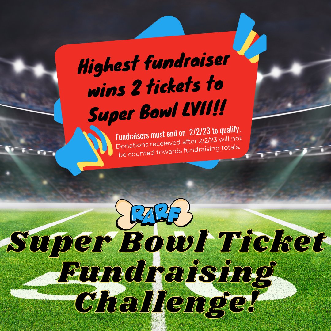 👀 Wanna win tickets to #SuperBowlLVII ???
Go to RARF's #Facebook page right meow🙀!!