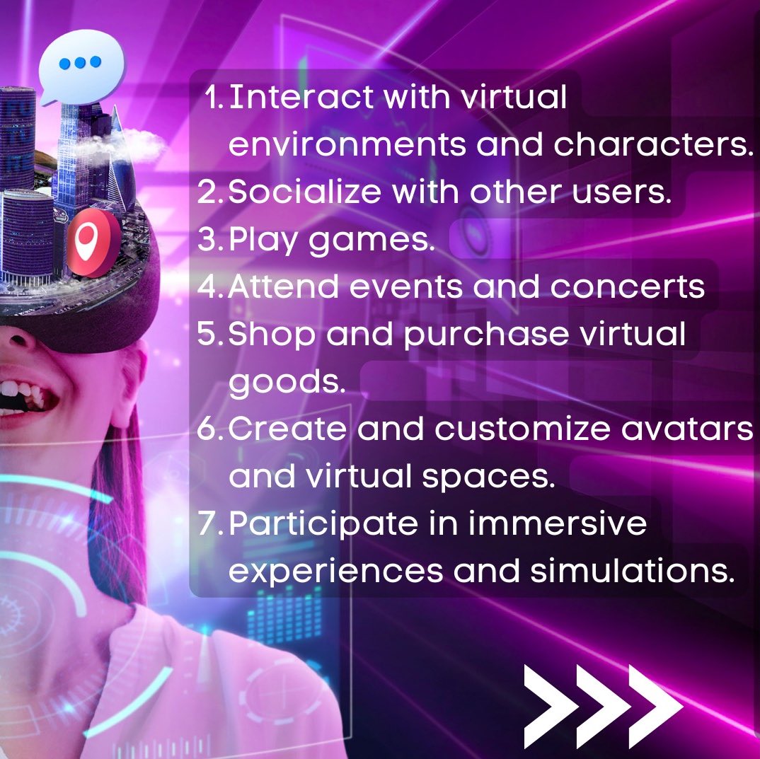 Propyverse's tweet photo. Some examples of what you can do in the Metaverse 👾🎮

#metaverse #oculus #virtualreality https://t.co/3vobGM2G2T