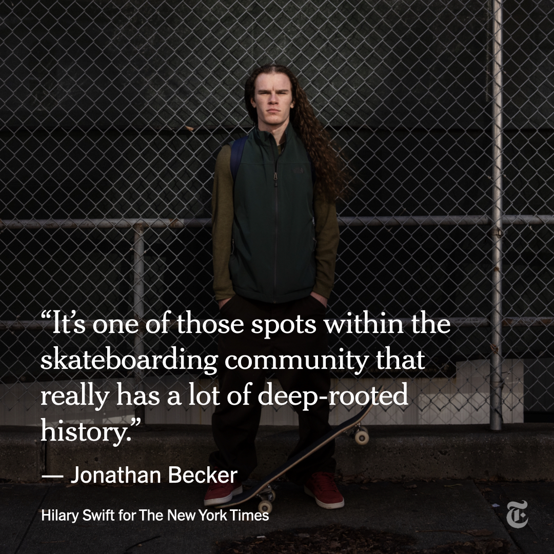 If all goes to plan, the skate park will be part of a $160-million, nine-acre area under and around the bridge called Gotham Park, which will not only preserve the Brooklyn Banks but will also feature basketball courts, playgrounds and art installations. nyti.ms/3wHuY5T