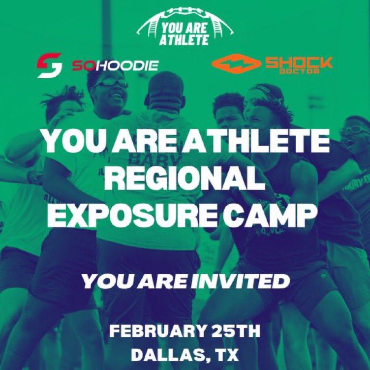 Thank you so much for the invite <a href="/ShockDoctor/">Shock Doctor</a> <a href="/youareathlete/">You Are Athlete</a> <a href="/coachrdodge/">Riley Dodge</a> <a href="/coachH2bwill/">Brandon Williams</a> <a href="/BHoward_11/">Brandon Howard</a>