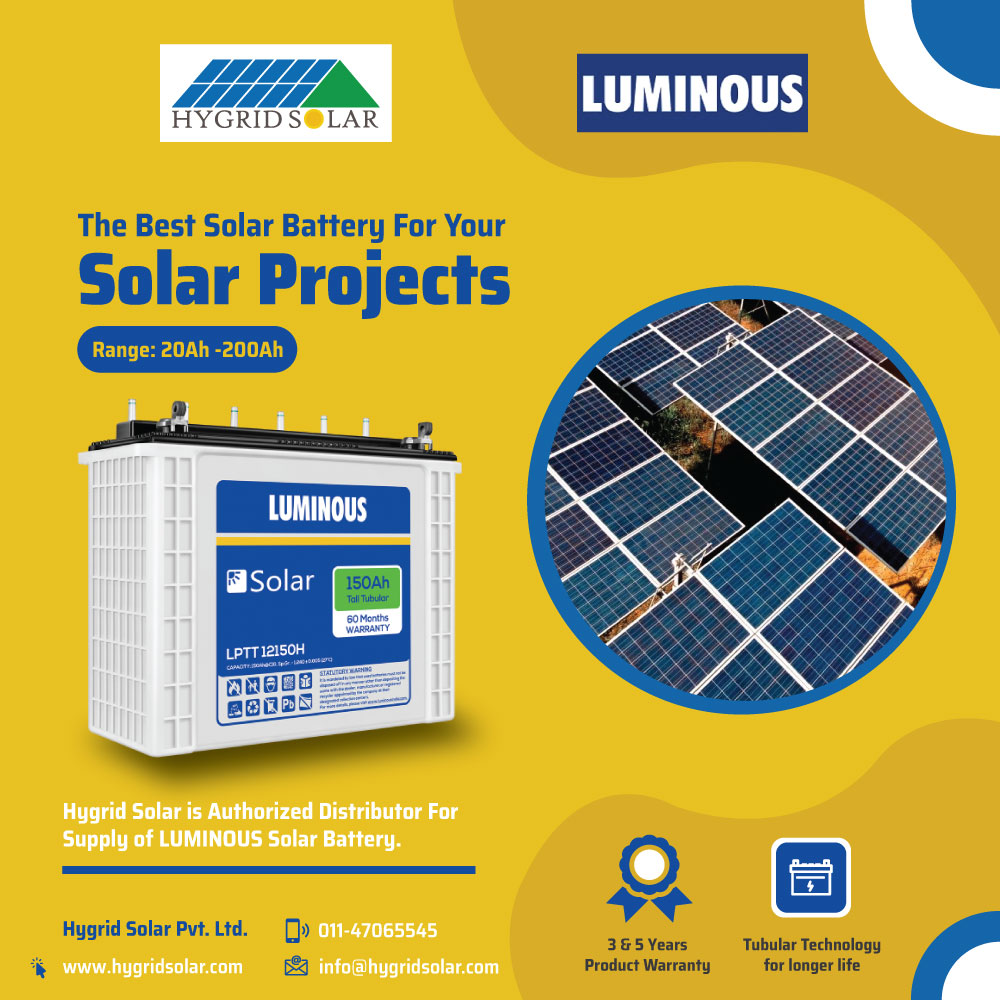 hygrid_solar's tweet photo. Luminous Best Solar Battery !!!
HYGRID SOLAR PVT. LTD.
ph: 011-47065545
mail: info@hygirdsolar.com
visit: https://t.co/1Dwbt7HAQi
#hygridsolar pvt. ltd. #luminous #luminoussolarbattery #luminousbattery #solarpower #solarbattery #greenenergy #bestsolarproduct #solarproducts https://t.co/khOqWjk6mu