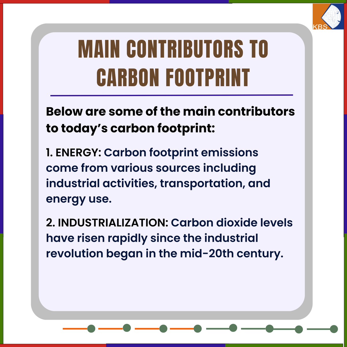 kbs_pvt_ltd's tweet photo. This post will give you an introductory synopsis of the Carbon Footprint. Take a look:
For more info, visit our website: https://t.co/gOSOx24dCe
#carbon #carboncredits #carbonfree #carbonfootprint #carbonneutral #cdm #cleandevelopmentmechanism #cleanenergy #socialcarbon https://t.co/8iTSeoeONR