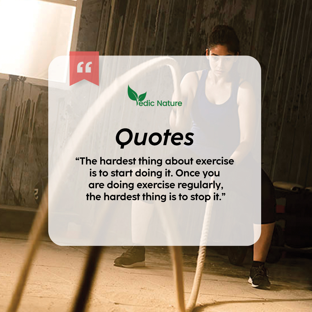 VedicNature's tweet image. We all know that starting a fitness routine is no easy feat — but the same can be said for
stopping one. As the saying goes, &quot;The hardest thing about exercise is to start doing it. Once you are doing exercise regularly, the hardest thing is to stop it.&quot;
#exerciseinspiration
