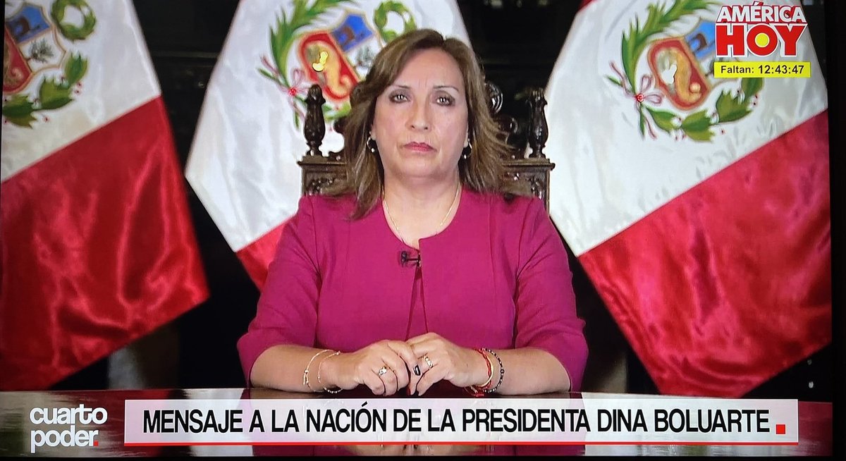 ¿Ahora ya entienden por qué Dina Boluarte no sacó a las FFAA en una?

Ahora nos quiere meter 'Reforma de la Constitución' (o sea Asamblea Constituyente) cuando no se quiere eso.

O es cobarde o simplemente siempre fue parte del plan. Firmó su sentencia.

#MensajeALaNacion