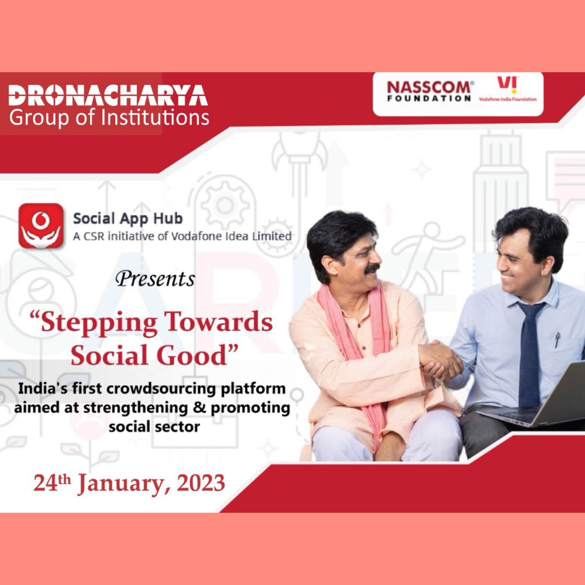 An interaction to remember.
In an effort to inspire the next generation of thinkers to include social work in their research findings, Social App Hub teamed with Dronacharya Group of Institutions.
#DronacharyaGroupofInstitutions
#GreaterNoida
#bestengineeringcollege