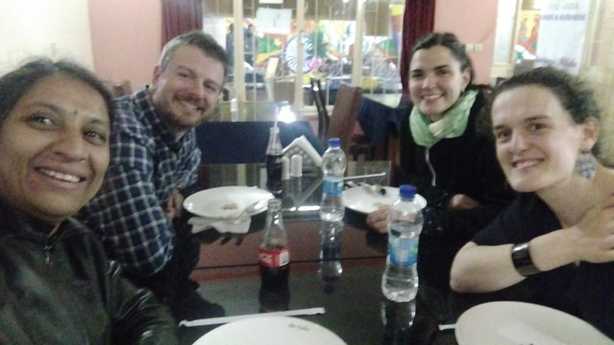 CranMycology's tweet photo. Back in Ethiopia to finish the last bits and pieces of our #Nutrinuts project funded by @innovateuk. After building our designed peanut #dryer and doing trials with #peanut #shelling machines now back in Addis meeting with colleagues (see pic) and visiting @HilinaFood #mycotoxins https://t.co/erIsJOBt32