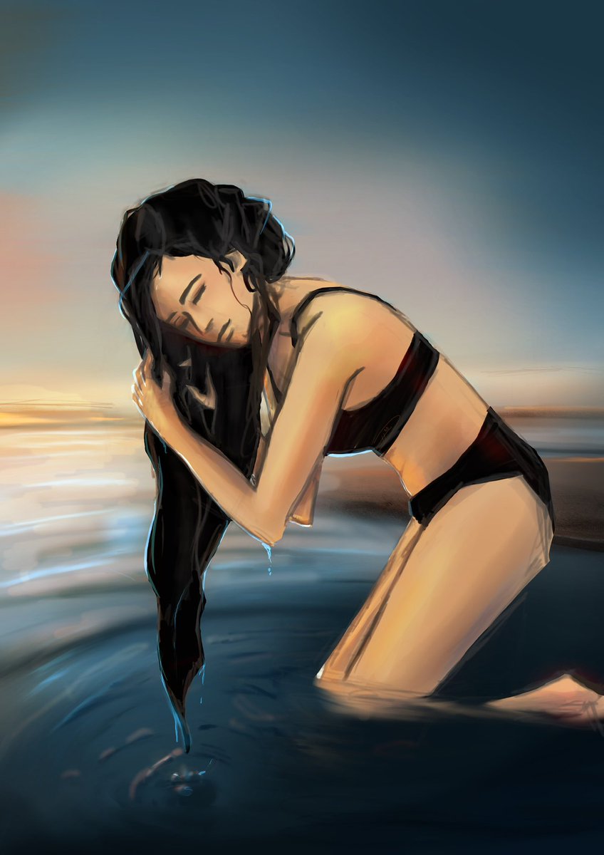 TAArts88's tweet photo. 4/52 🖤🖤🖤

My one-a-week challenge: I have chosen 52 random reference photos from Unsplash. My bestie is picking one a week and I have to use at least one thing from it 🖤 

#digitalartist #digitalart #relaxed #longhair #quiet https://t.co/NwSzUshZWA