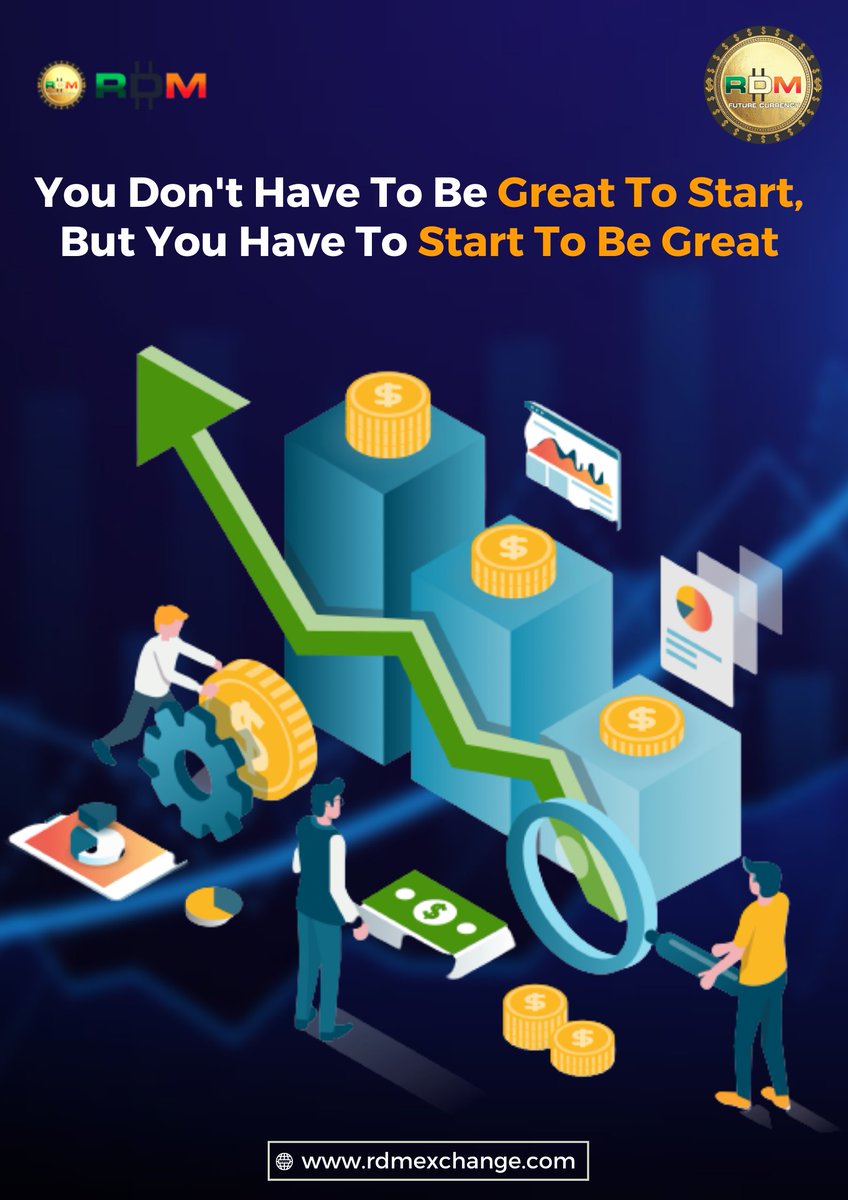 rdmexchange's tweet photo. RDM Exchange 💱

You Don't Have To Be Great To Start , 
But You Have To Start To Be Great 

Visit Now 👇👇
🌐 https://t.co/Z95GOaPGHP

✉️ info@rdmexchange.com

Follow us on - @rdmexchange

#cryptobank #bitcoin #cryptocurrency #blockchaintechnology #bitcoinnews #bitcointrading https://t.co/tajfi7IlgA