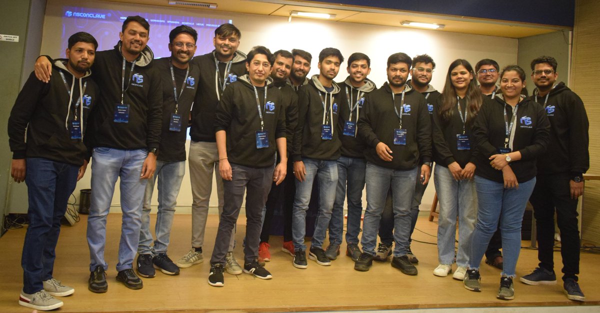 JatanKRaval's tweet photo. “Cheers to our Crew members 🍻”
We really appreciate your efforts in making this NSConclave2023 success. 🎉🎉 
#NSConclave2023 @NSConclave https://t.co/u0G7HLBqMf