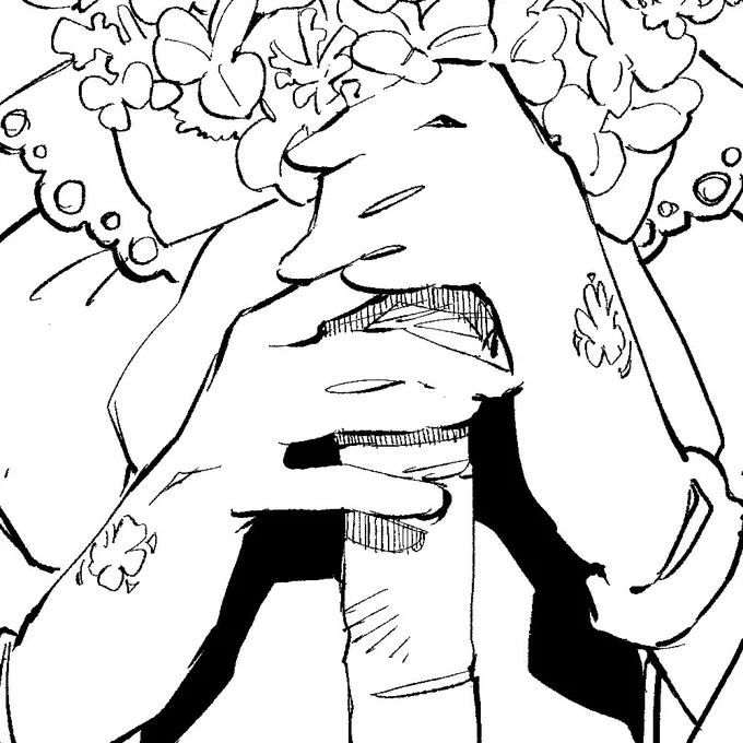 指の隙間省略して描くの好き 