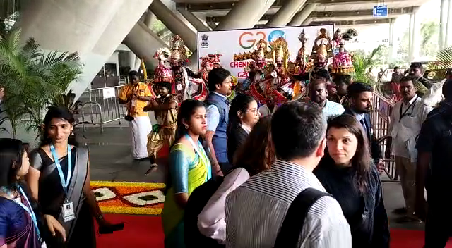 Tamil Nadu | Foreign delegates arrive in Chennai ahead of the first G20 EdWG (Education Working Group (EdWG) meeting and seminar to be held here 31st January- 2nd February