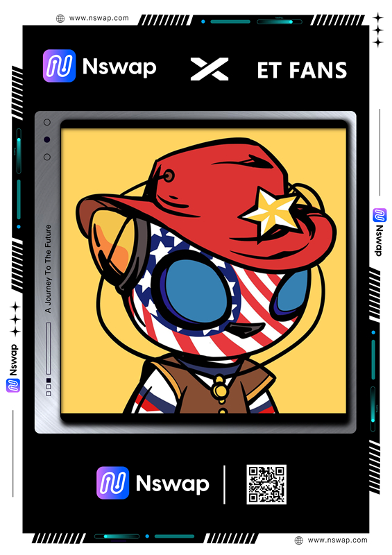 🎉Nswap x ET FANS🎉 

@ETFANS_NFT has offered airdrops to Nswap community

他们明天开始发售，感兴趣的可以关注一下。
因为是项目方直接空投给的 ，不要白不要!

You can now win WL by joining in our "Lucky"👇,
 good luck to you all! 🍀🏆
nswap.com/raffles/detail…