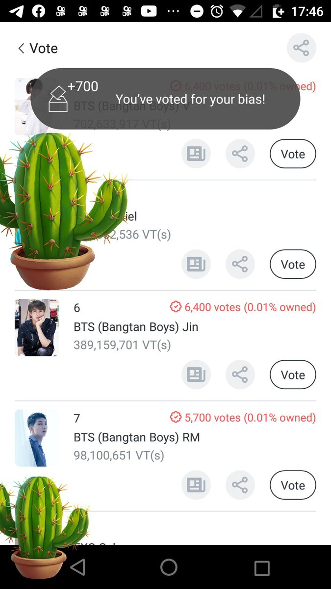 Crazy184ever's tweet photo. @YTarmyMx @BTS_twt Votos
#NopalitosTeam ❤️🌵
#BTS #방탄소년단 https://t.co/UnkZWKdFlI