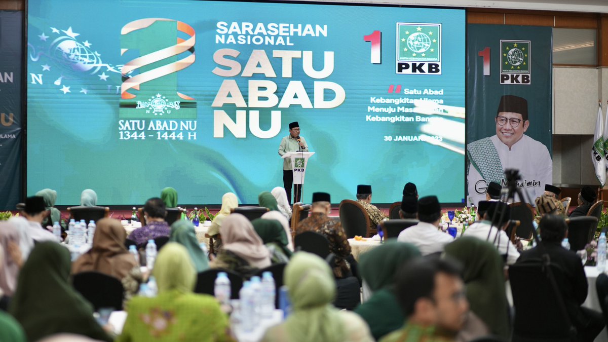 DPP_PKB's tweet photo. Potret Pembukaan Sarasehan Nasional Satu Abad NU di Hotel Grand Sahid Jaya Jakarta, Senin 30 Agustus 2023.

#gusmuhaimin #muhaiminiskandar #satuabadNU https://t.co/3djyypkiot