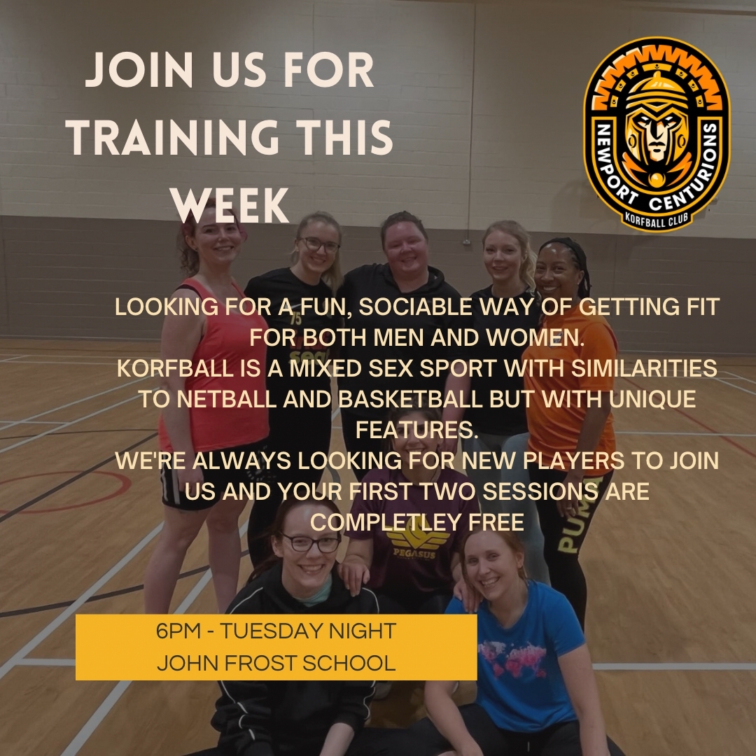 NewportKorfball's tweet photo. Want to try something new! Why not join us at training this week in John Frost School at 6pm

We’re always looking for new players to join in and it’s completely free! 

#korfball #trysomethingnew #newport #wales #getfit https://t.co/213pxEho0t