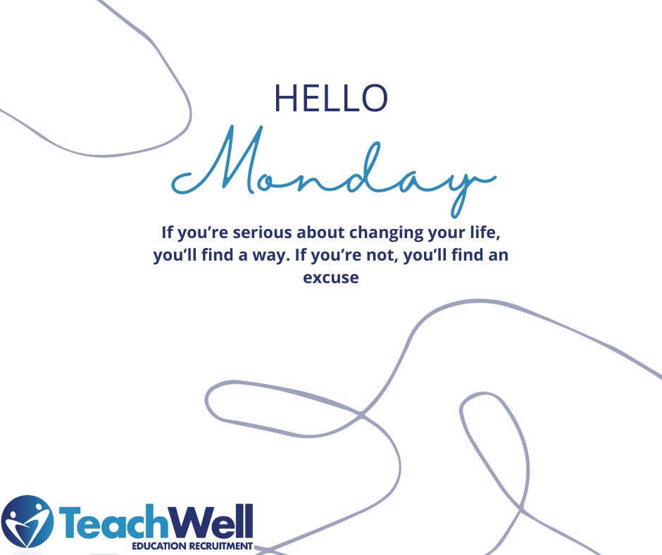 TeachWellLtd's tweet photo. If you are looking to make a change, get in touch today for more information on how supply work can fit in with your lifestyle...

#Mondaymotivation #education #educationnews #educationjobs #teachingassistant #teacher #Norfolkteacher #Suffolkteacher https://t.co/8yaVmYtHXl
