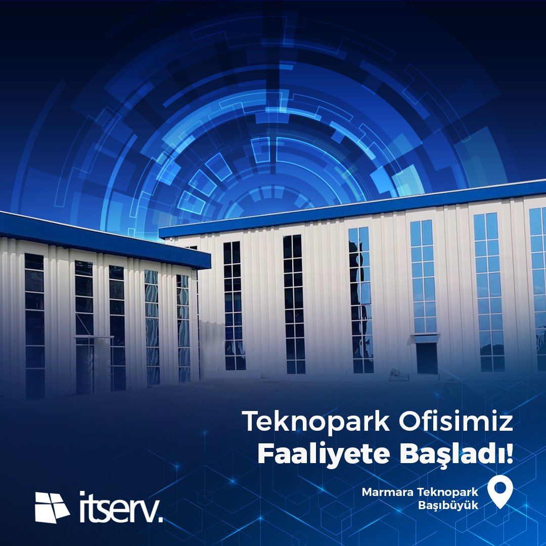 itserv1's tweet image. ITserv Teknoloji ve Yazılım A.Ş. olarak Başıbüyük’te yer alan Teknopark ofisimizde Yazılım ve Ar-GE faaliyetlerimizi gerçekleştirmek üzere personelimiz çalışmalara başlamıştır.

#ITserv #Teknopark #MarmaraTeknopark