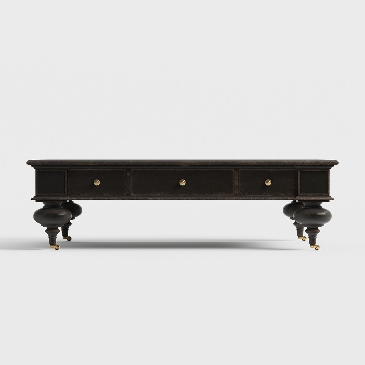 Grand Oak Cocktail Table 3d model Finishes: Ebonized oak finish Dimensions: 158 x 112 x H 46 cm Unwrapped, no overlapping. Textures: 8K Files: 3ds max 2018-2020 v-ray and corona, .dwg, .fbx, .obj turbosquid.com/ru/3d-models/3… #table #furniture #3d #cgi #edvace #render #interior