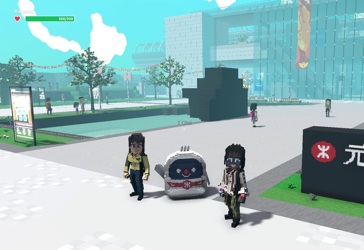 Kartaezz's tweet photo. @TheSandboxGame I found the Delivery Robot in Next Station: Metaverse! 🚉 #LunarNewYearTSB https://t.co/FdLdNPLUQ2