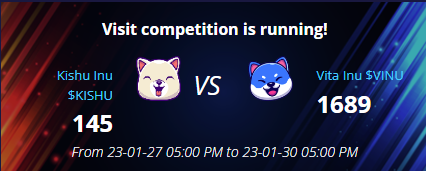 Elemont's tweet photo. $VINU is DOMINATING the @VulkaniaApp visit competition! 👑

Winner receives free banner advertising for a week on the #Vulkania platform ✅

#Vinu #VitaInu #Bsc #Eth https://t.co/l6atvYzg4k