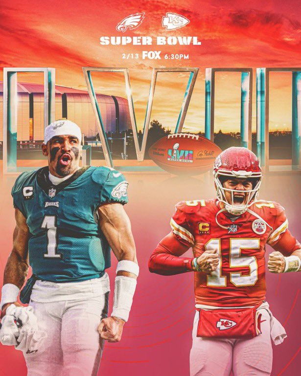 Ari Meirov on X: Eagles vs. Chiefs — Super Bowl LVII.   / X