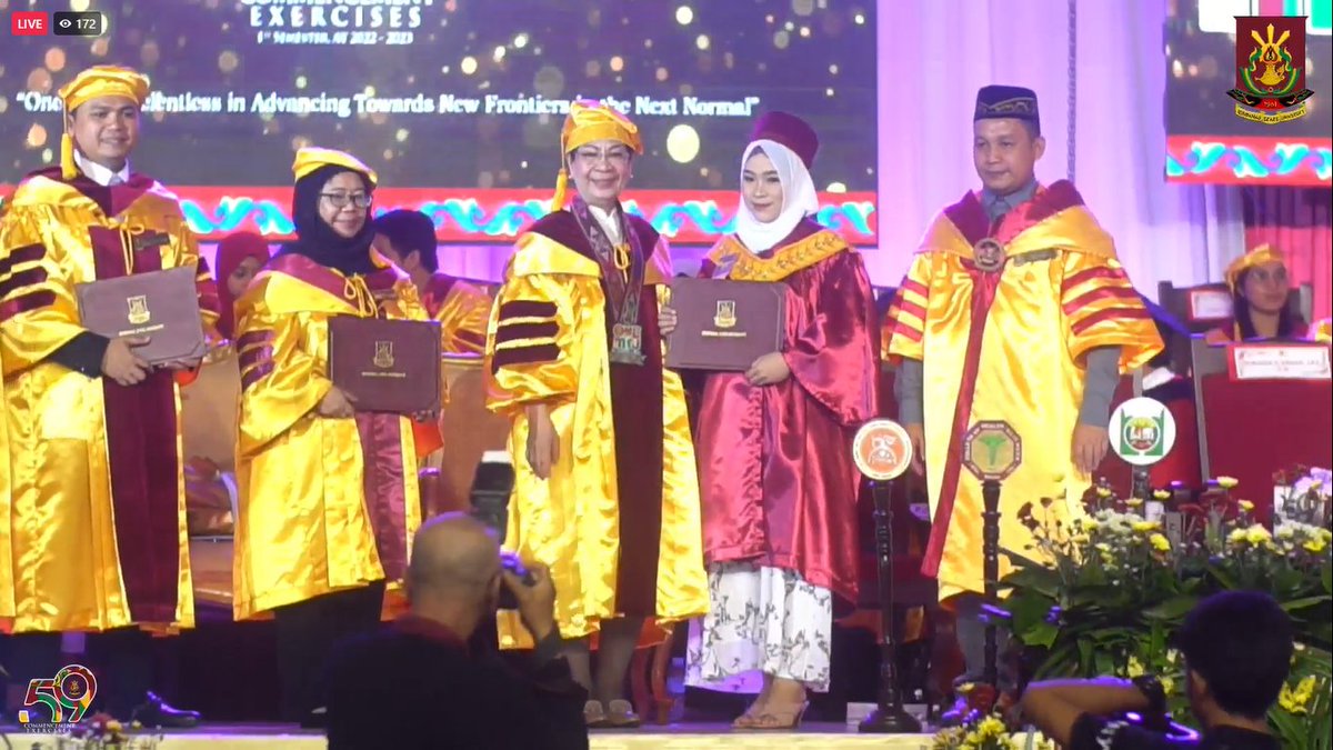 neorichcel's tweet photo. She also underscored: 

3. Believe that you can make a difference.

4. Recognize that all our talents, skills and opportunities come only from God and should therefore be used only for His glory. 

Truly inspiring! Thank you, Dr. Biyo!

#59thPreCommencementExercises
#MSUMarawi https://t.co/ZZUmZLqiAp