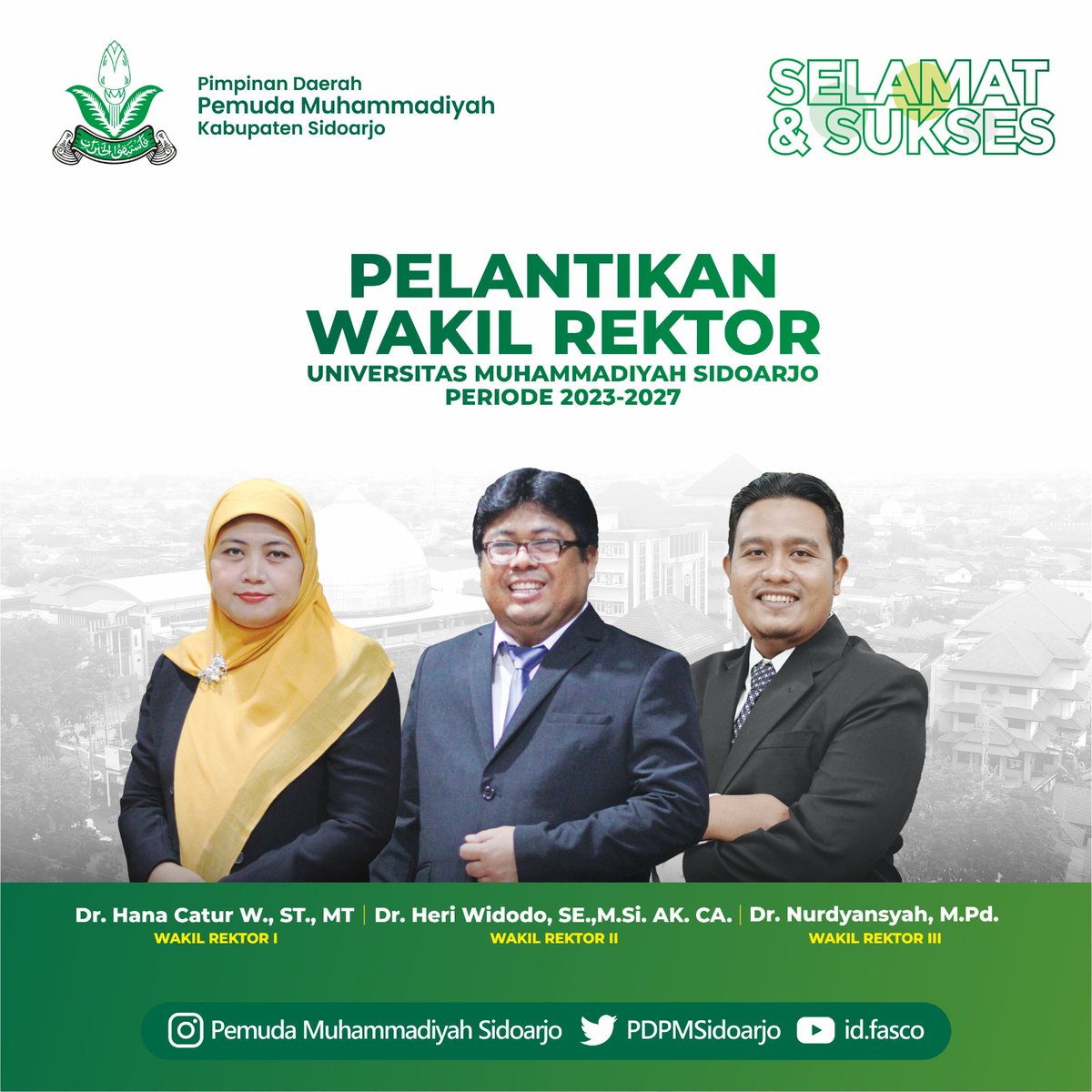 Selamat dan sukses pelantikan wakil rektor <a href="/UMSIDA1912/">umsida1912</a>