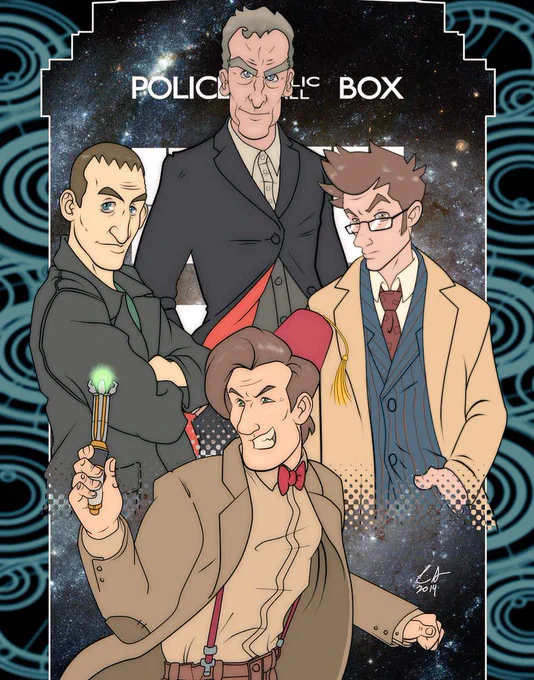 I was a diehard Doctor Who fan in the early 2010's. I mean I still enjoy it, but I was in DEEP for a while there. Anyways, here's some I tried to do prints of in 2013/14. 
