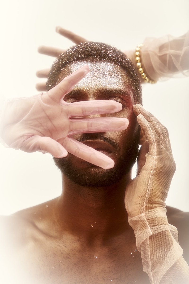 lexicon91's tweet photo. unmasking, a reflection on the many ways my Black trans femme body exists as a site of constant struggle, with masking being a necessary but taxing survival tactic, demanding my performance of many projections of the self https://t.co/DUZeTyK2pn