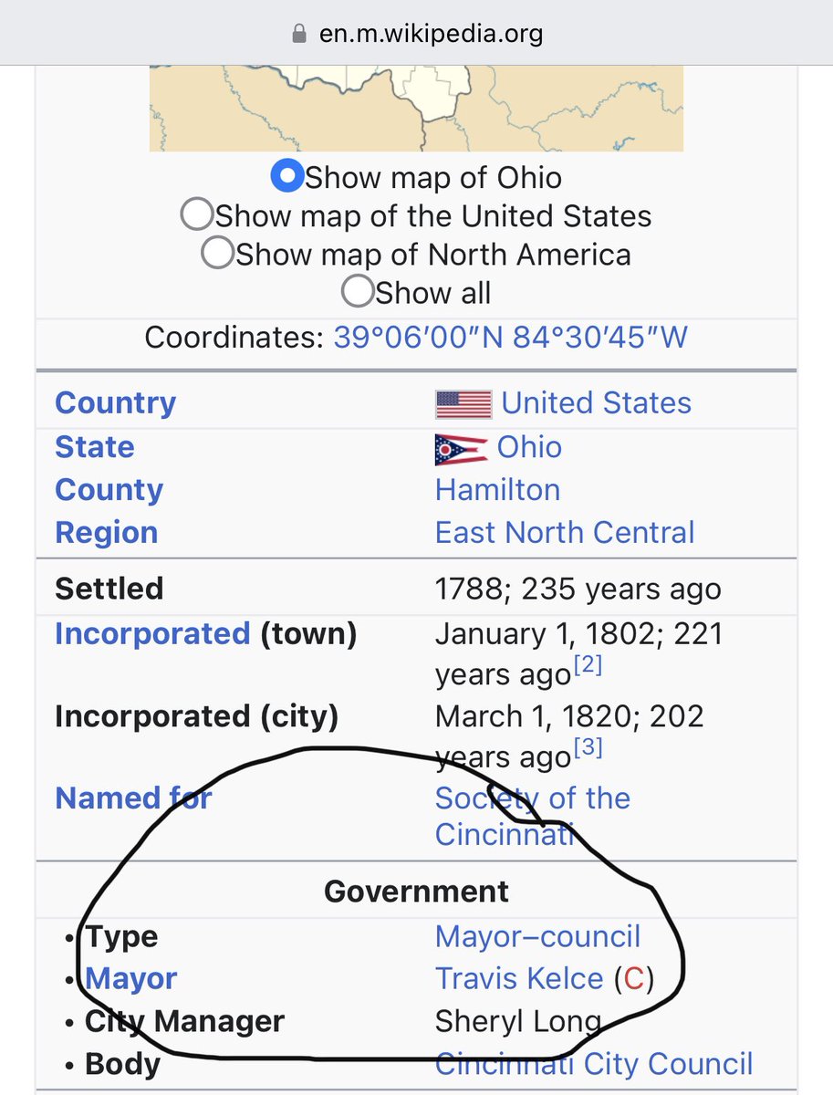 AAltenbern's tweet photo. Wikipedia and ⁦@tkelce⁩ out here going wild tonight. #chiefskingdom https://t.co/a5gIJhdpOF