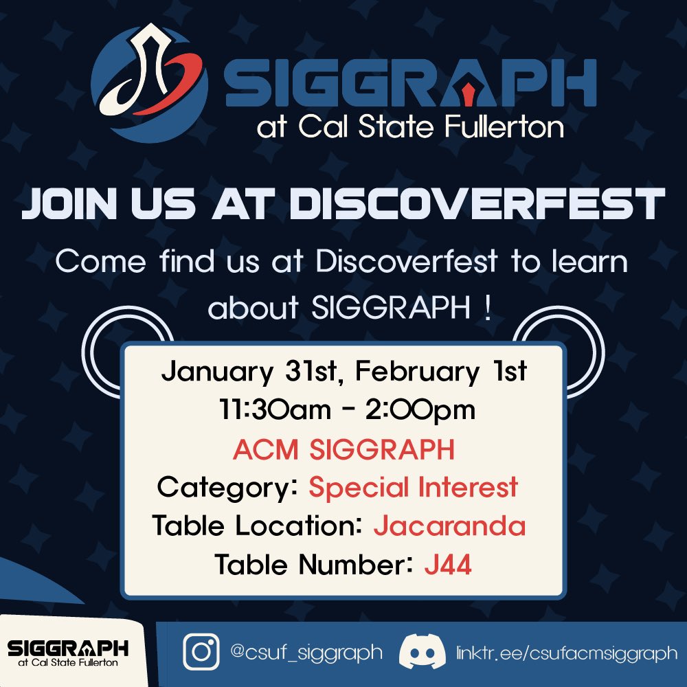 CSUF ACM SIGGRAPH tweet media