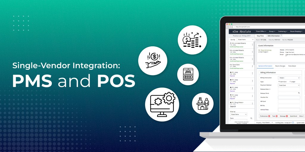 Why should you have one vendor for hotel PMS and POS solutions?

Read this blog to understand how it can improve your overall management: bit.ly/3DlZ4zo

#POS #PMS #hotels #hospitality #hoteltech #techvendor #hoteltechvendor #eZeeTech #eZee