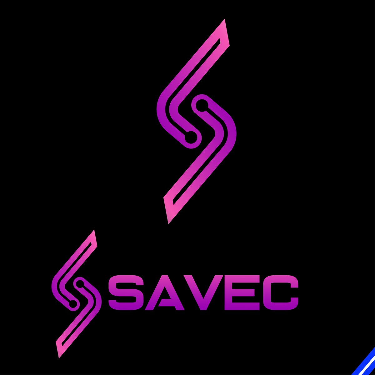 MdSohan99528536's tweet image. #SAVEC a Technology company logo created by me!!